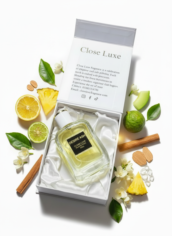 DESIR ASH — Fresh • Fruity • Woody Sophistication for Men | Sporty & Modern