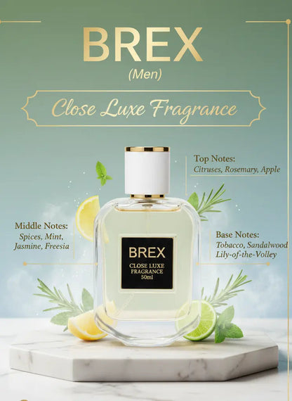 BREX — Luxury Men’s Fragrance | Floral • Woody • Arabic Oud • Fresh CloseLuxe
